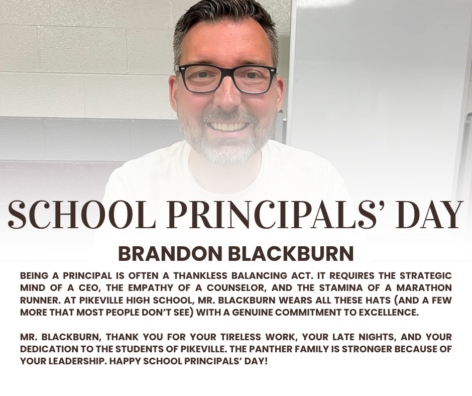 Celebrating Principal Brandon Blackburn