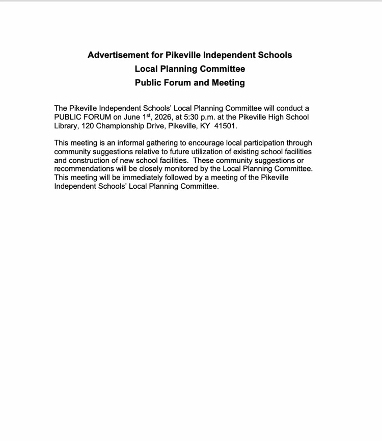 LPC Forum Announcement