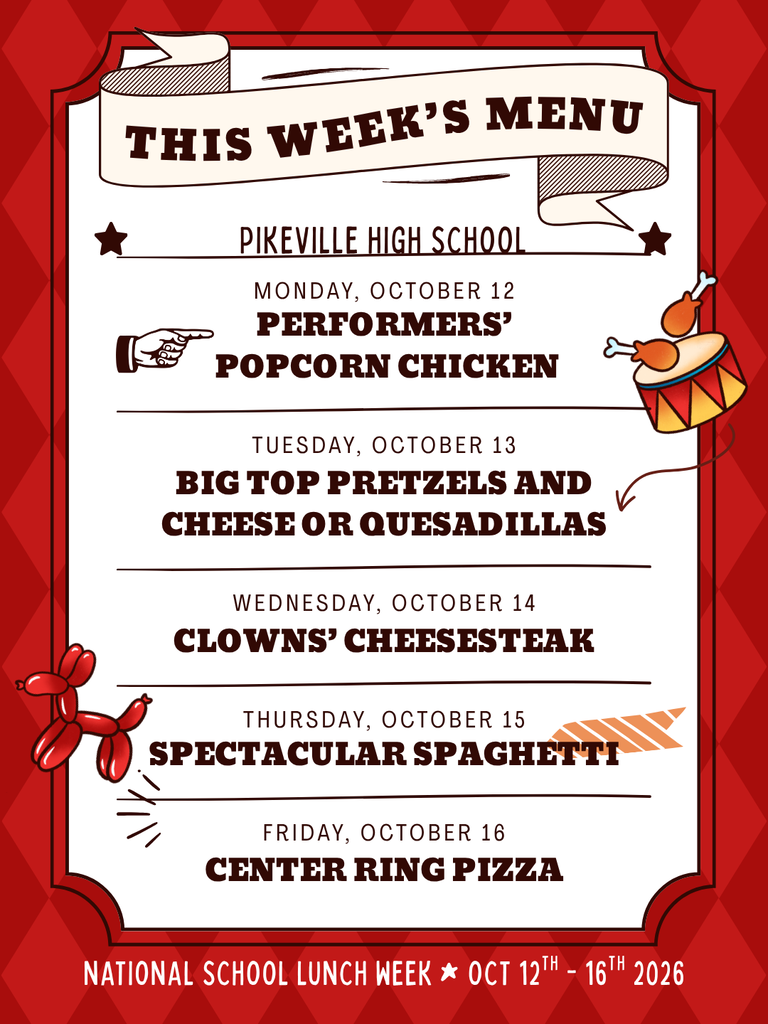 Pikeville High School NSLW Menu