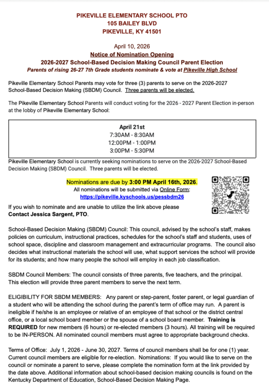 PES SBDM Nominations