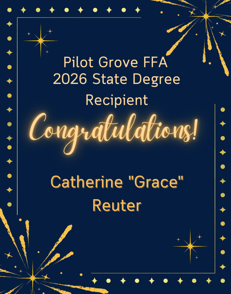 Congratulations on State Degree Grace