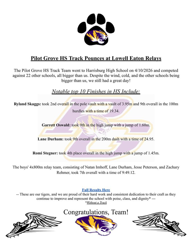 PG Track @ Harrisburg