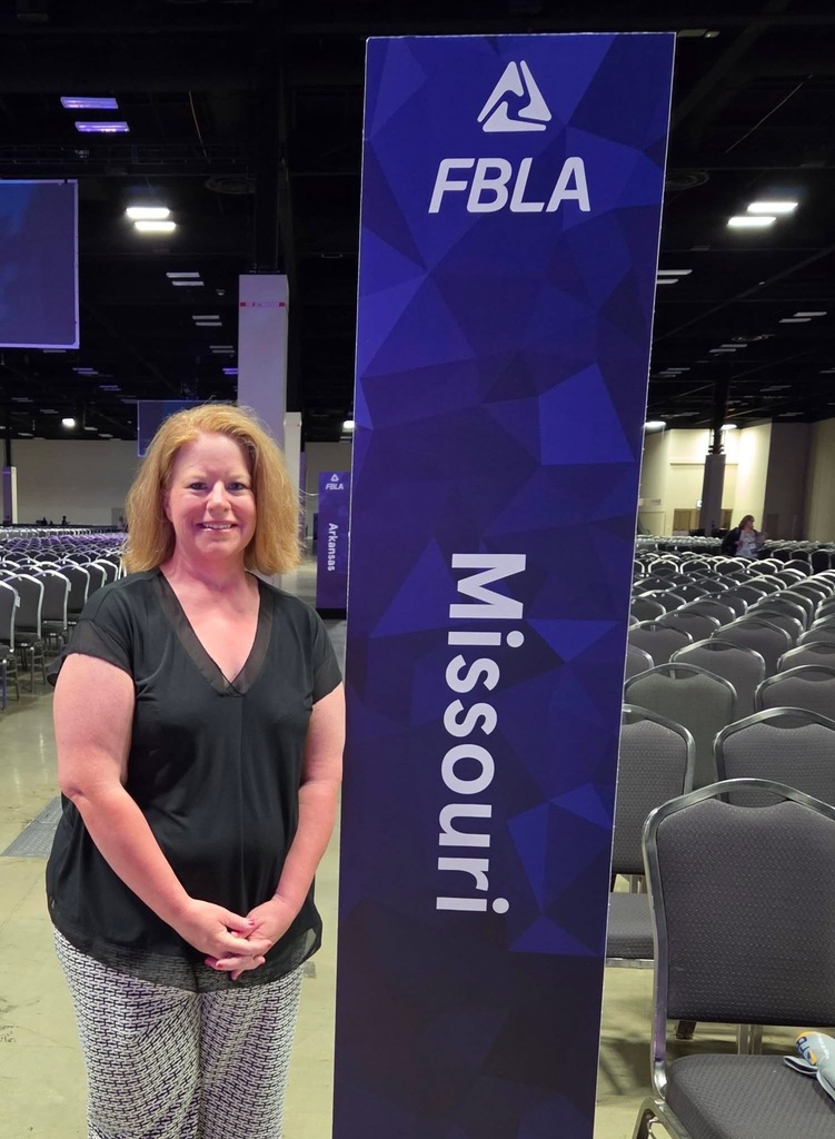 Mrs. Munden at National Convention serving as Missouri FBLA Advisor of the Year!