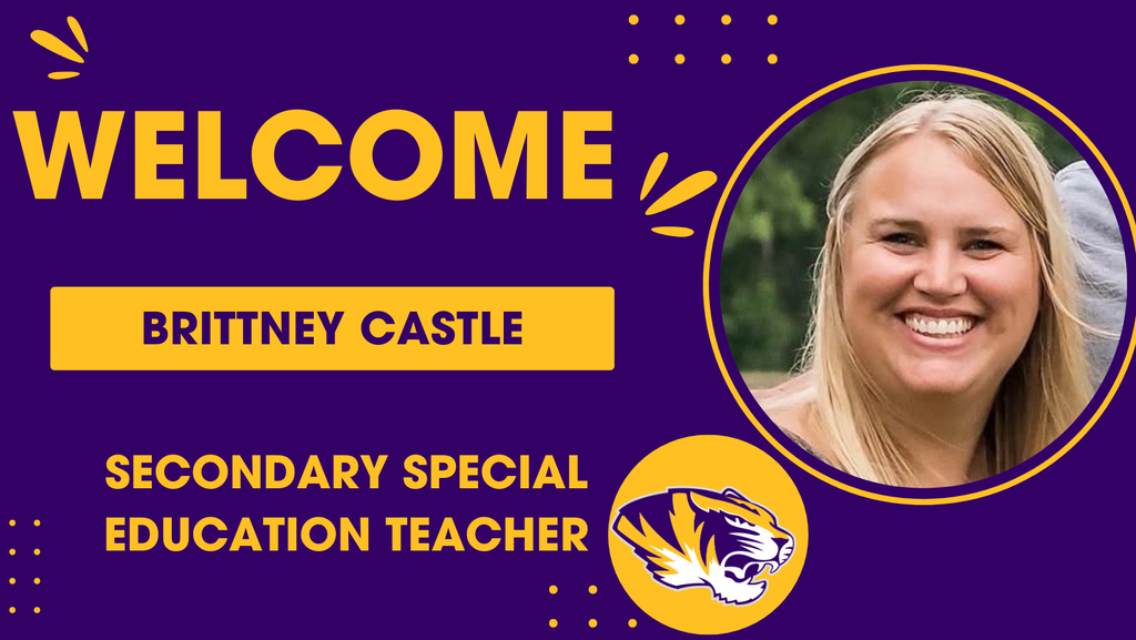 Brittney Castle will be the Secondary Special Education Teacher 