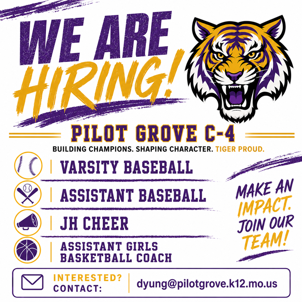 Tiger Coaching positions open for 26-27
