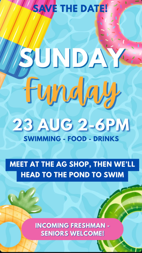 Sunday Funday Flyer for FFA