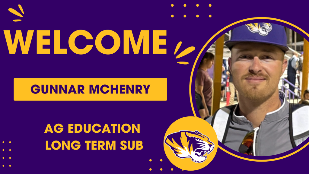 Gunnar McHenry- Long Term Sub for AG