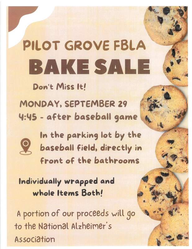 FBLA bake sale