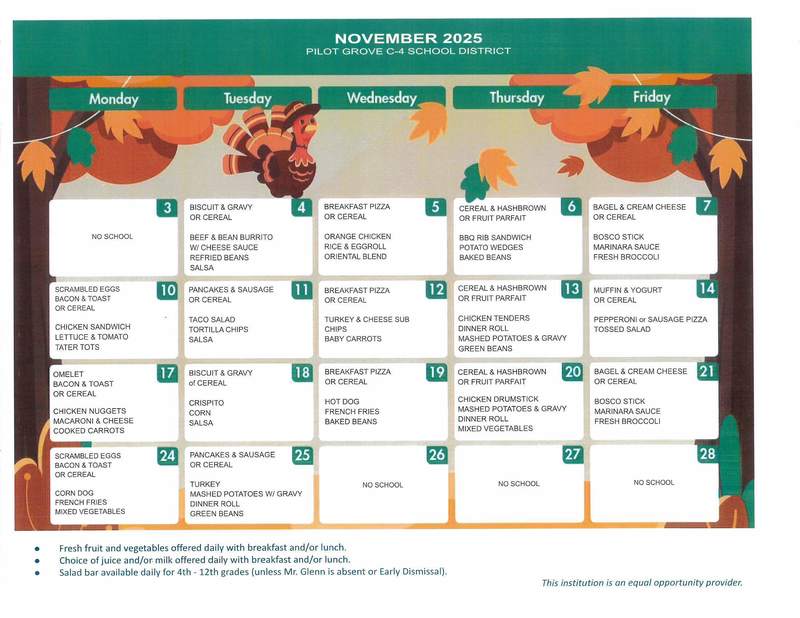 Nov Menu