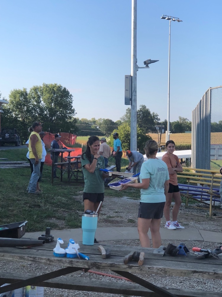 Painting Bleachers