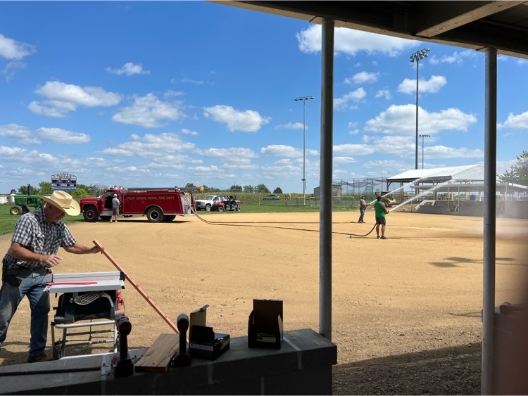 New Infield Mix Addition and Watering