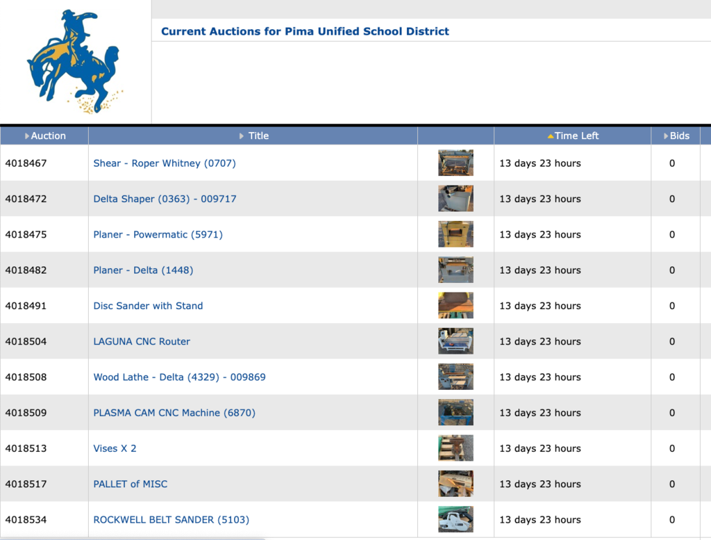 Surplus Listings