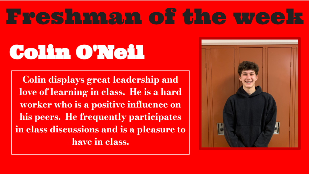 freshman of the week