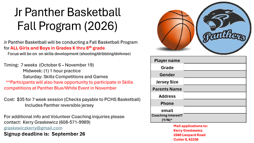 Jr. Panther Fall League