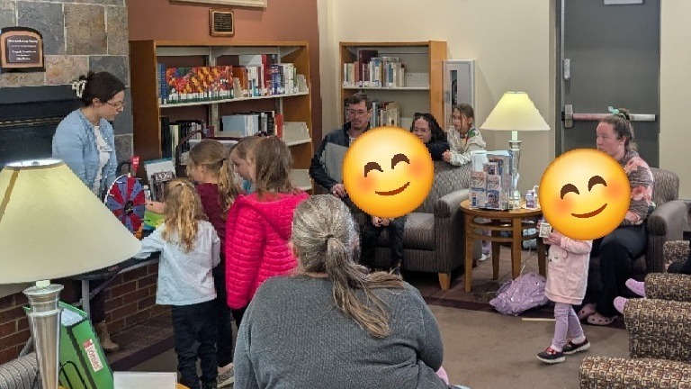Students at the Library