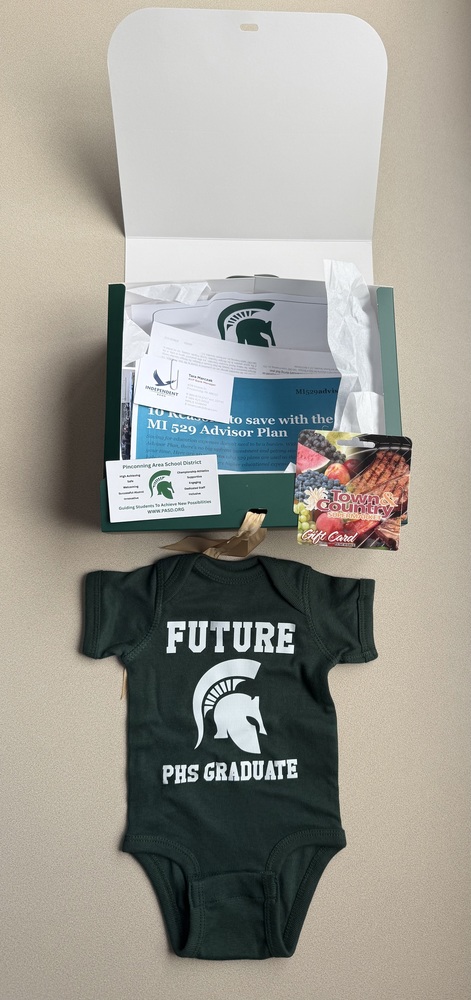 Future PHS Graduate gift box with Onesie