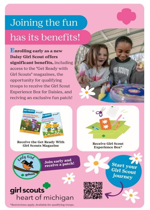 Flyer of Girl Scout Enrollment