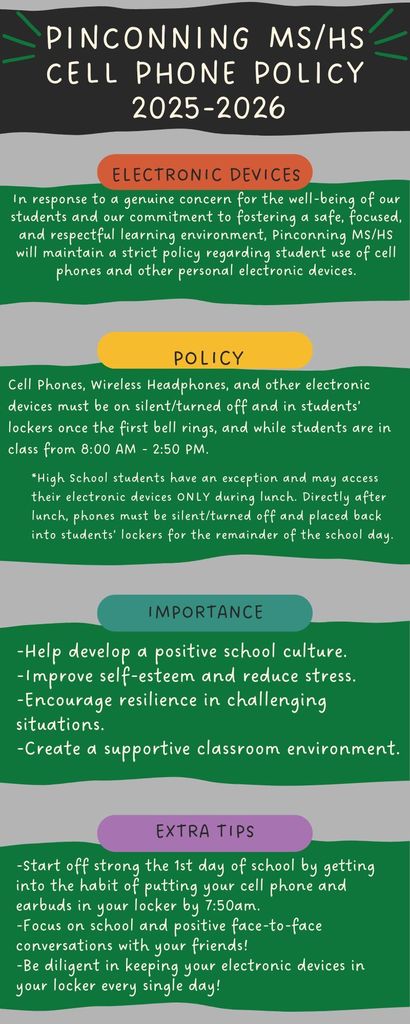 Cell phone policy