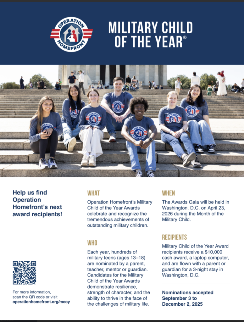 Military Child of the Year Nominations