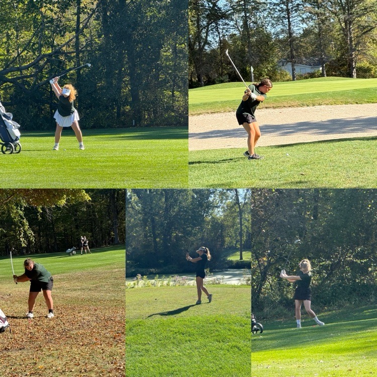 5 PHS Spartan golfers at Maple Leaf golf course in Linwood.