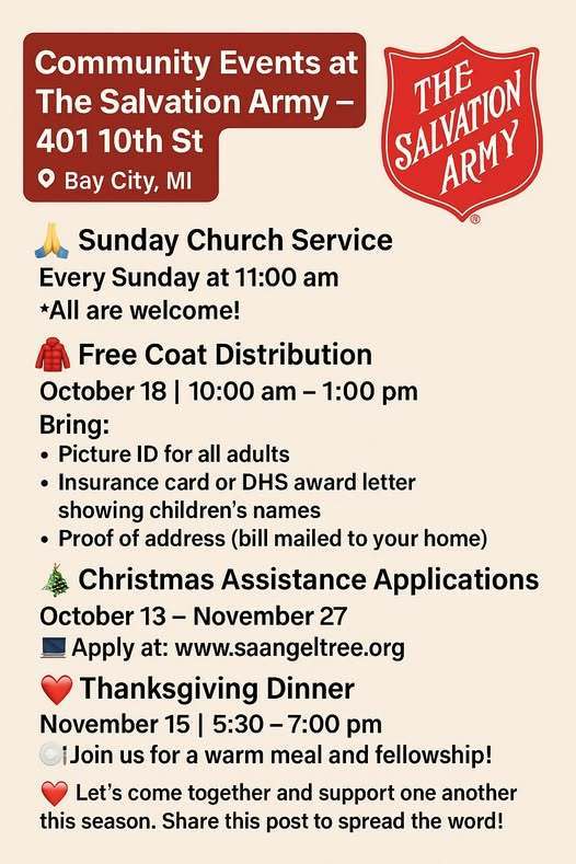 Salvation Army Community Events