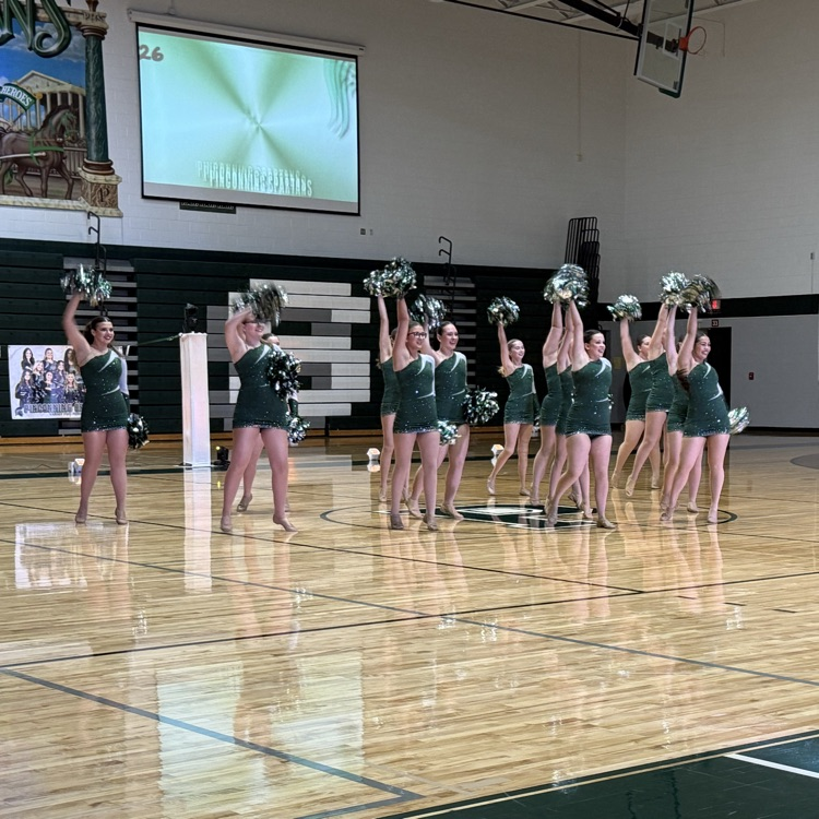 PHS dance team with Poms. 