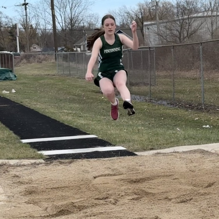 student in long jump
