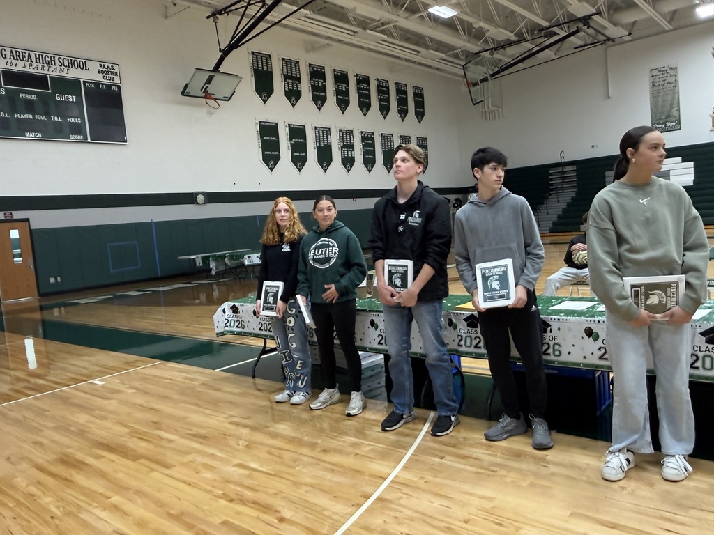 5 Students recieving Triple Crown Award