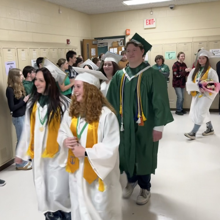 Seniors walk the halls