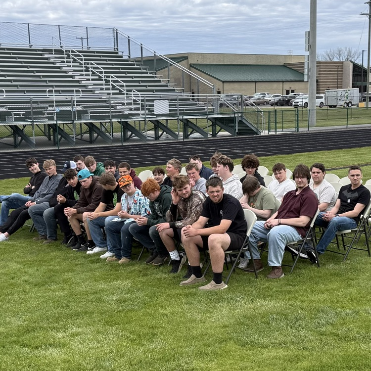 Senior boys commencement practice