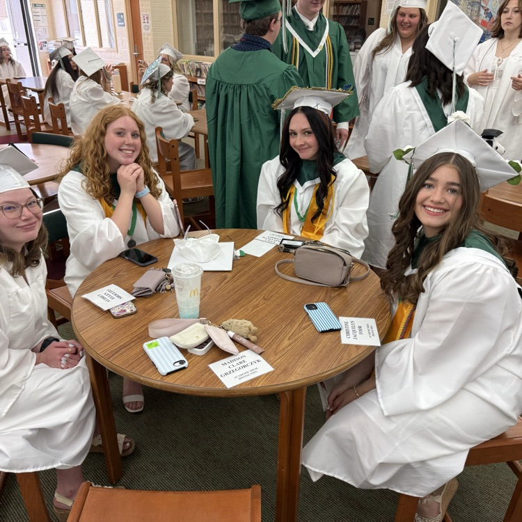 Grads waiting for commencements