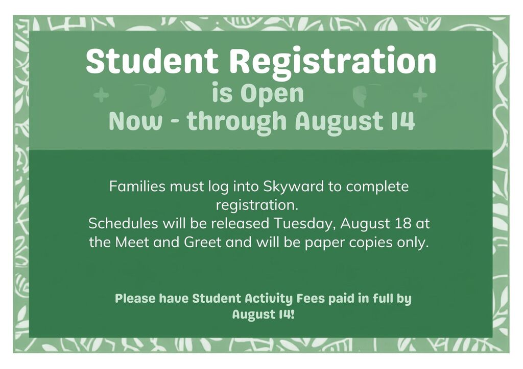Student Registration Flyer