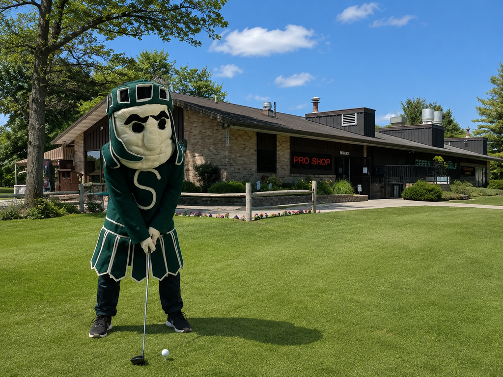 Spartan golfing at Green Hills