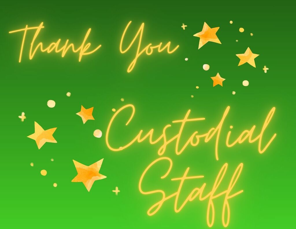 Thank you postcard for custodial staff.