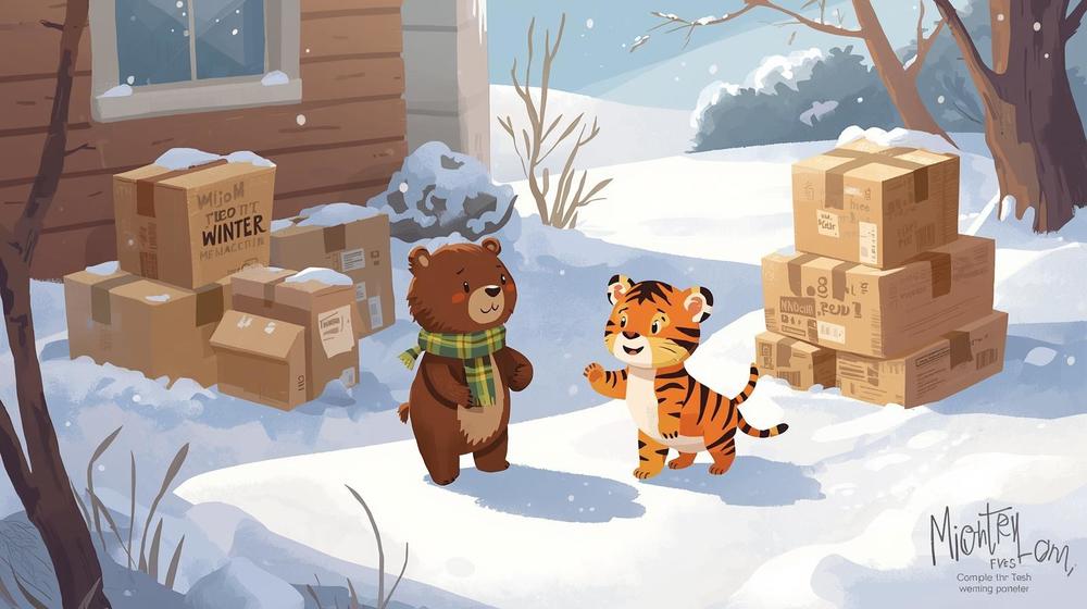 bear and lion moving