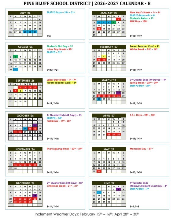2026-2027 Academic Calendar