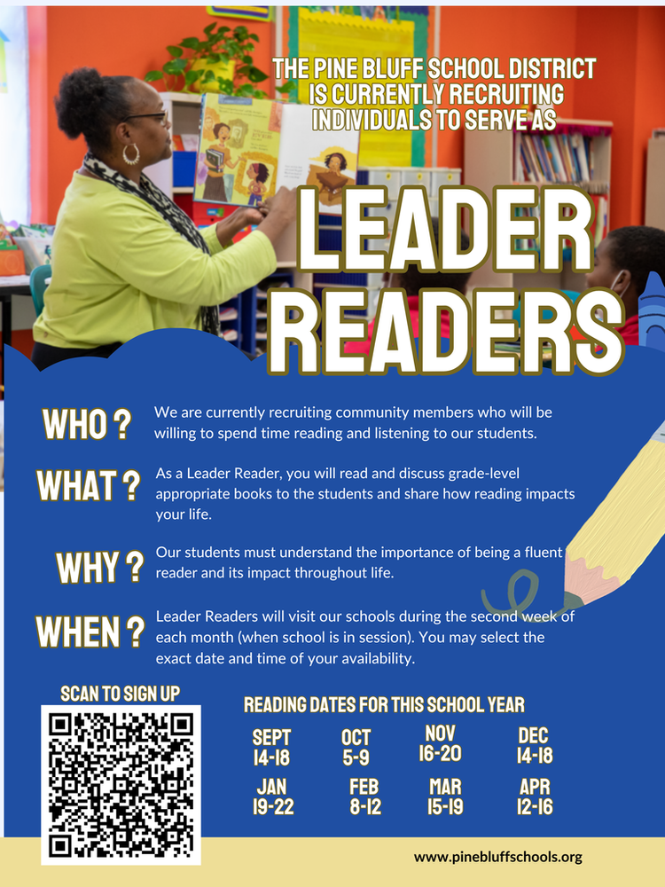 Leader Readers 2026-2027 schedule