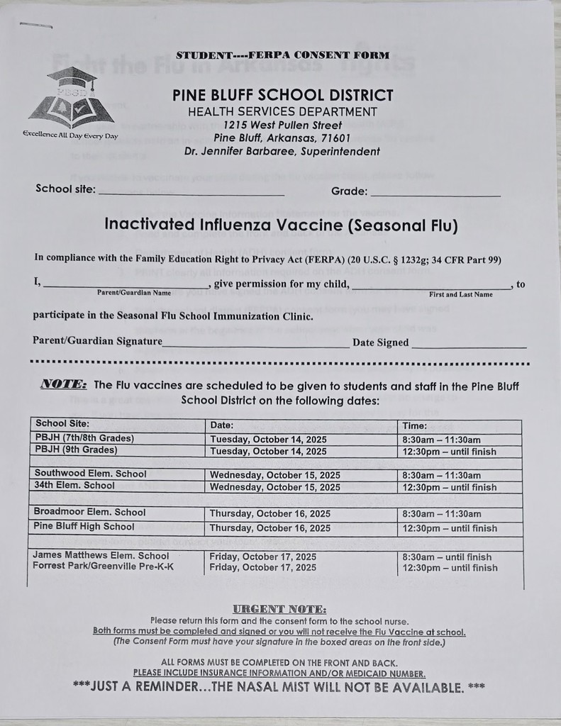 flu vaccine consent form