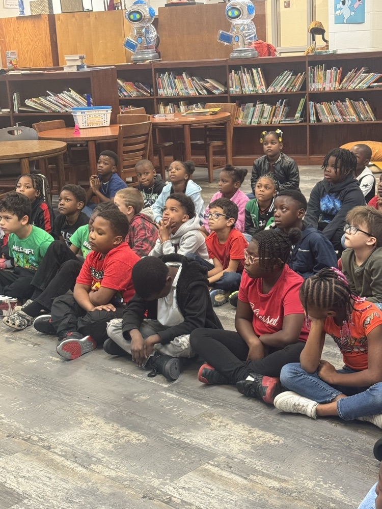 Students actively listening.