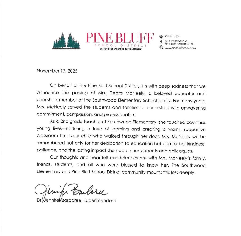 Heartfelt loss of PBSD teacher