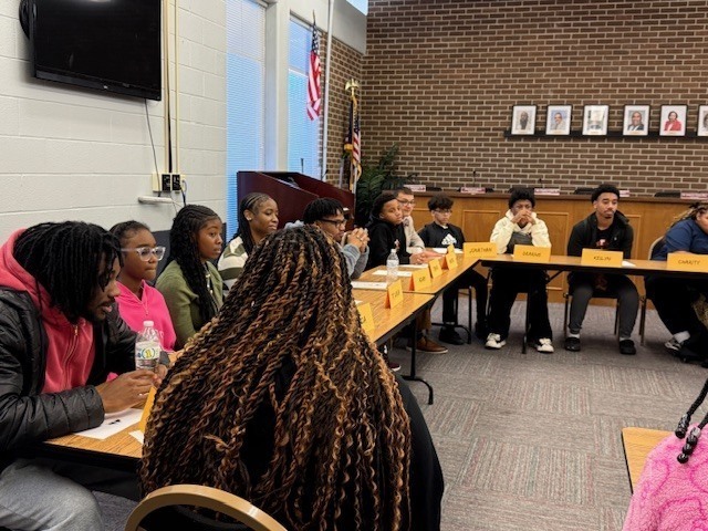 students & superintendent