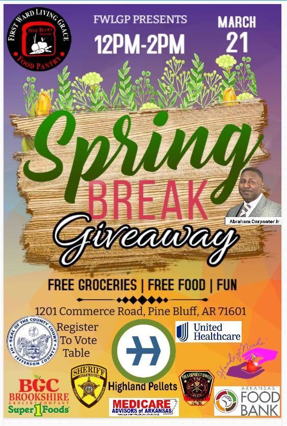 Food giveaway, Saturday, March 21, 2026, 12:00 - 2:00pm