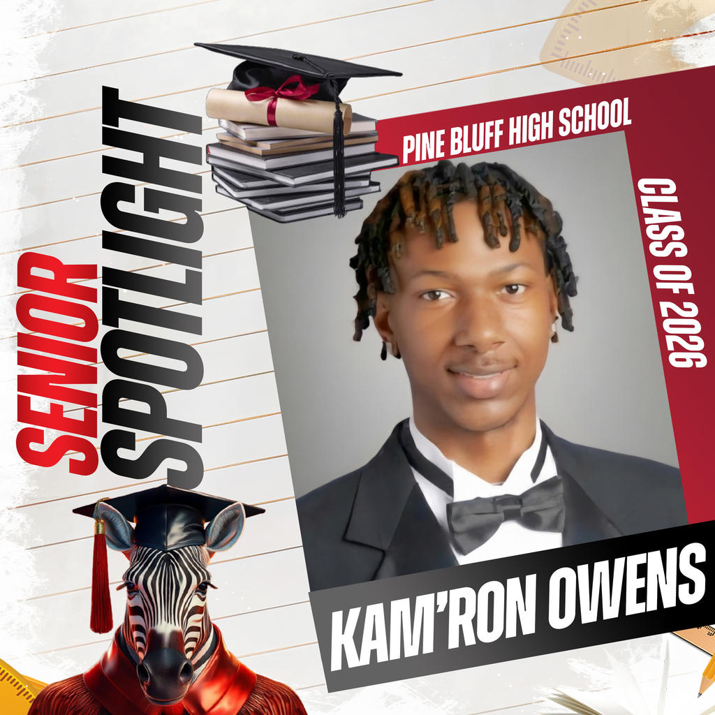 A poster featuring a senior spotlight with a smiling young man in a tuxedo. It includes text, a graduation cap, and a zebra.
