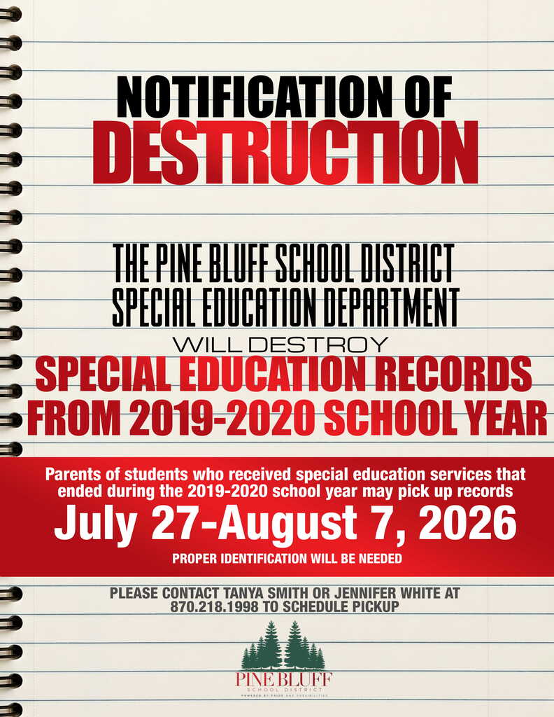 PBSD Special Education Records