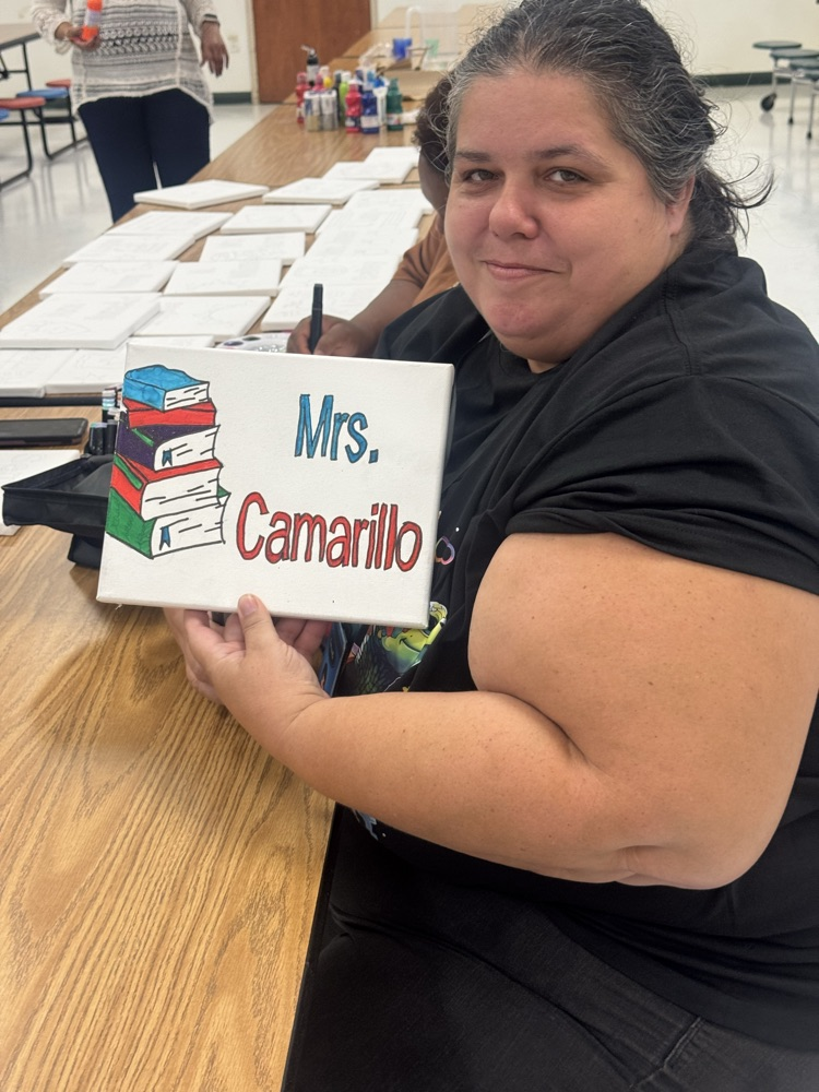 Painting her way into a wonderful school year!