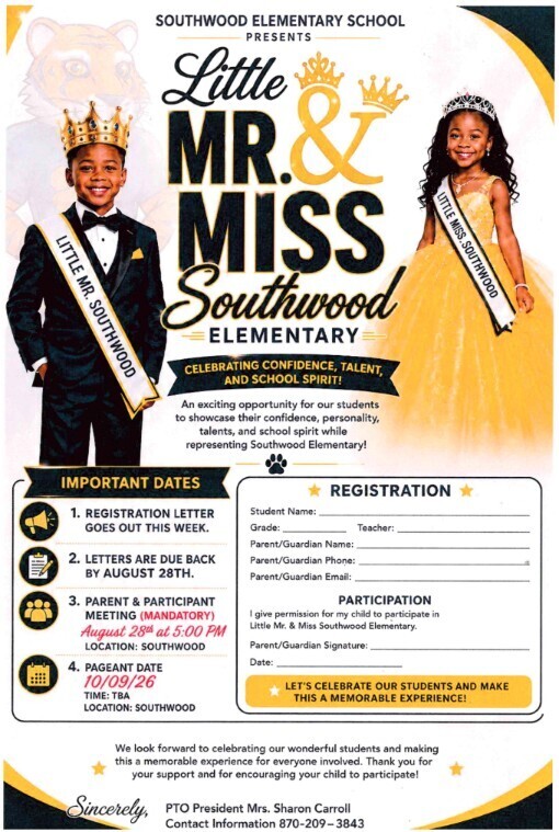 PTO Pageant Registration Form