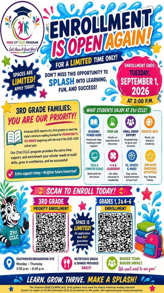 afterschool programming information