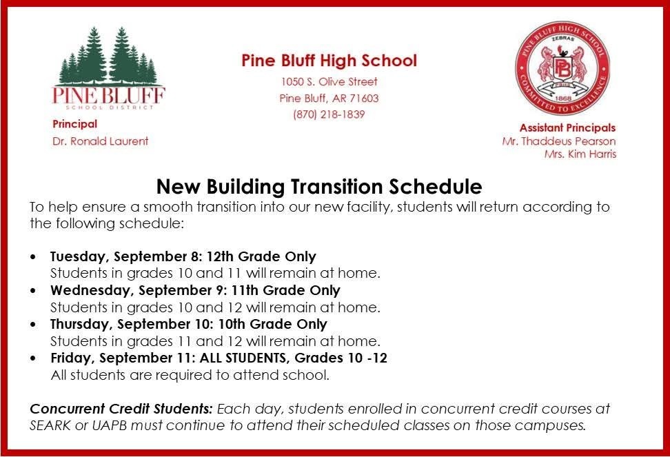 Transition Schedule 