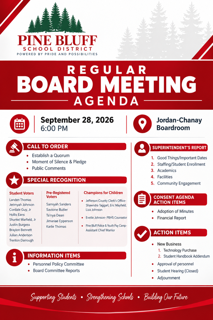 Regular Board Meeting- September 23, 2026