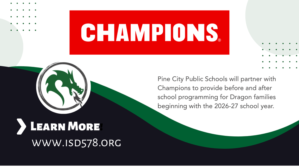 Info for Champions program in Pine City